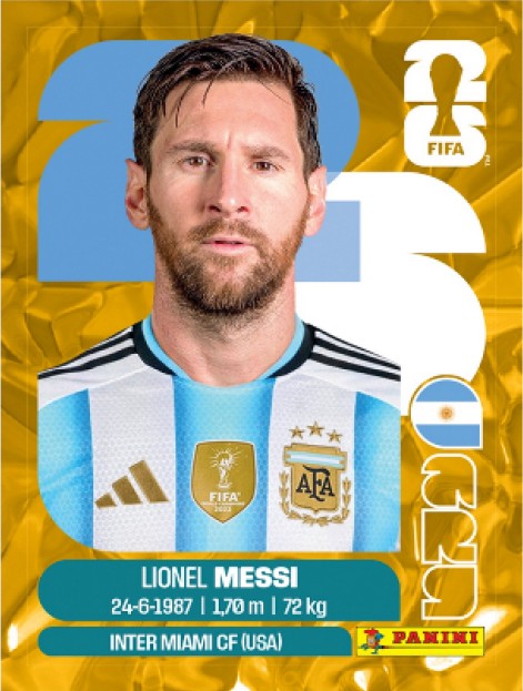Lionel Messi — Figurinha Dourada